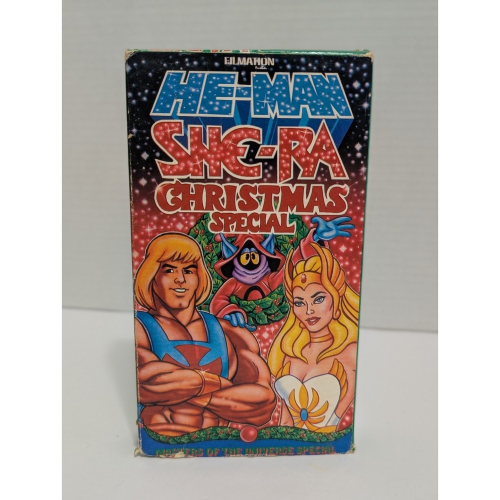 He-Man & She-Ra Christmas Special 1989 VHS Vintage with Protective Sleeve